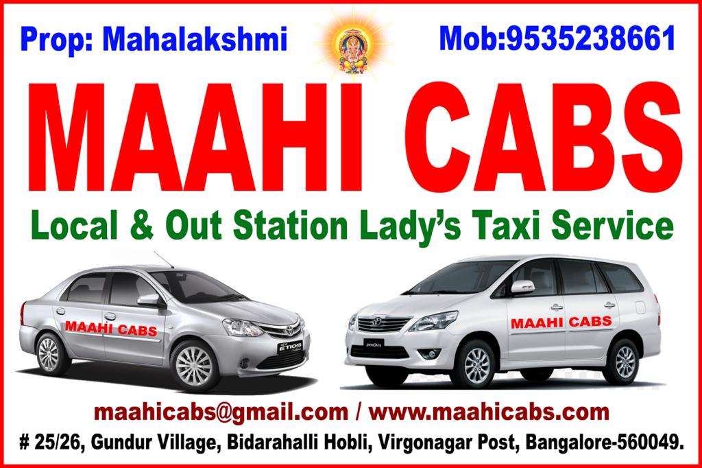 Maahi Cabs - Lady's Cabs in Bangalore